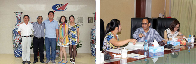 印尼客商赴天宇集團膨潤土科技園考察