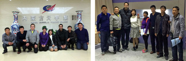 泰國客商赴天宇集團膨潤土科技園考察